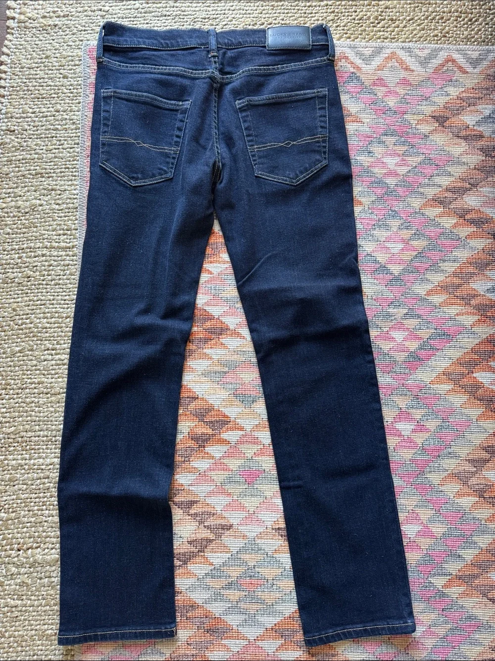 Lucky Brand Men's Straight Jeans — Indigo Blue Denim